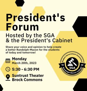 Upcoming Presidents Forum is an opportunity for students to comment on SRA